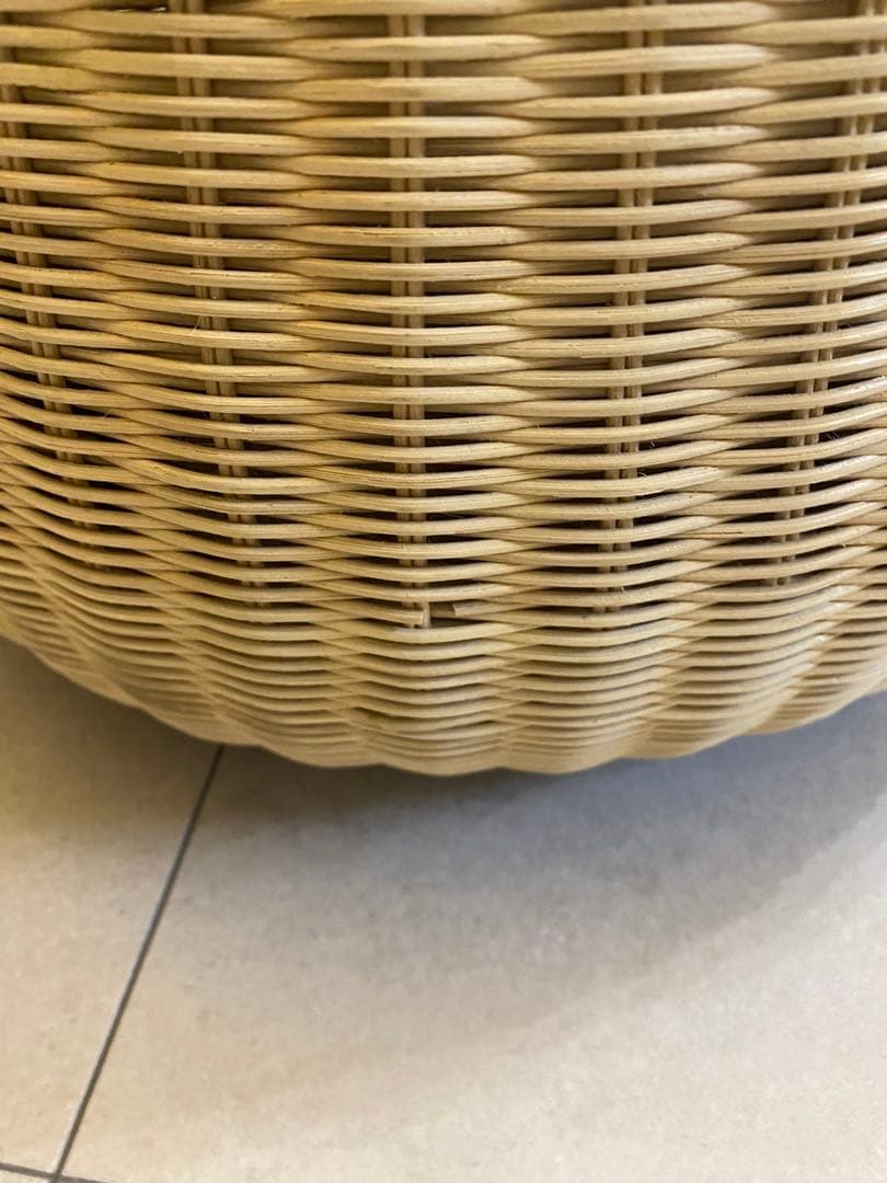 お値下げ！ラタン　籐　円形スツール