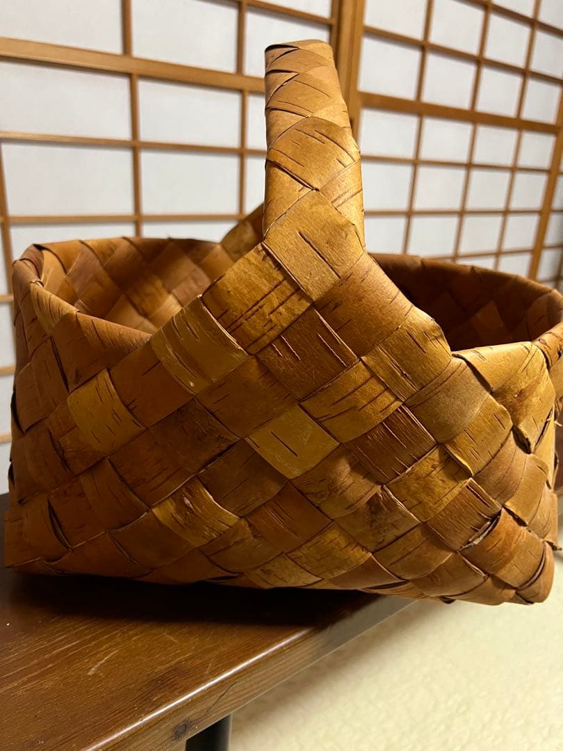 白樺　カゴ　北欧