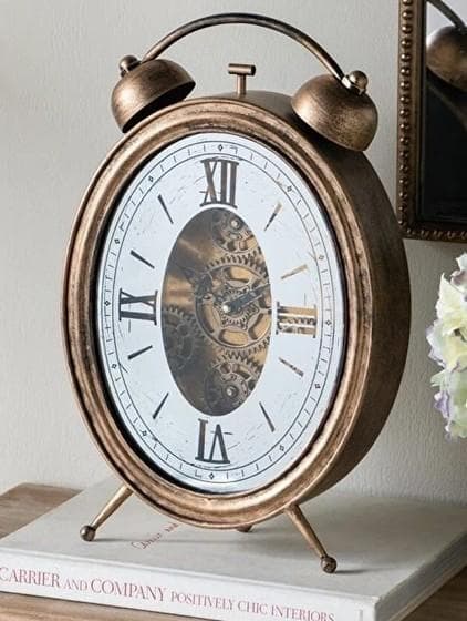 置時計 ゴールド アンティーク イタリアン 振り子 歯車 85610CK