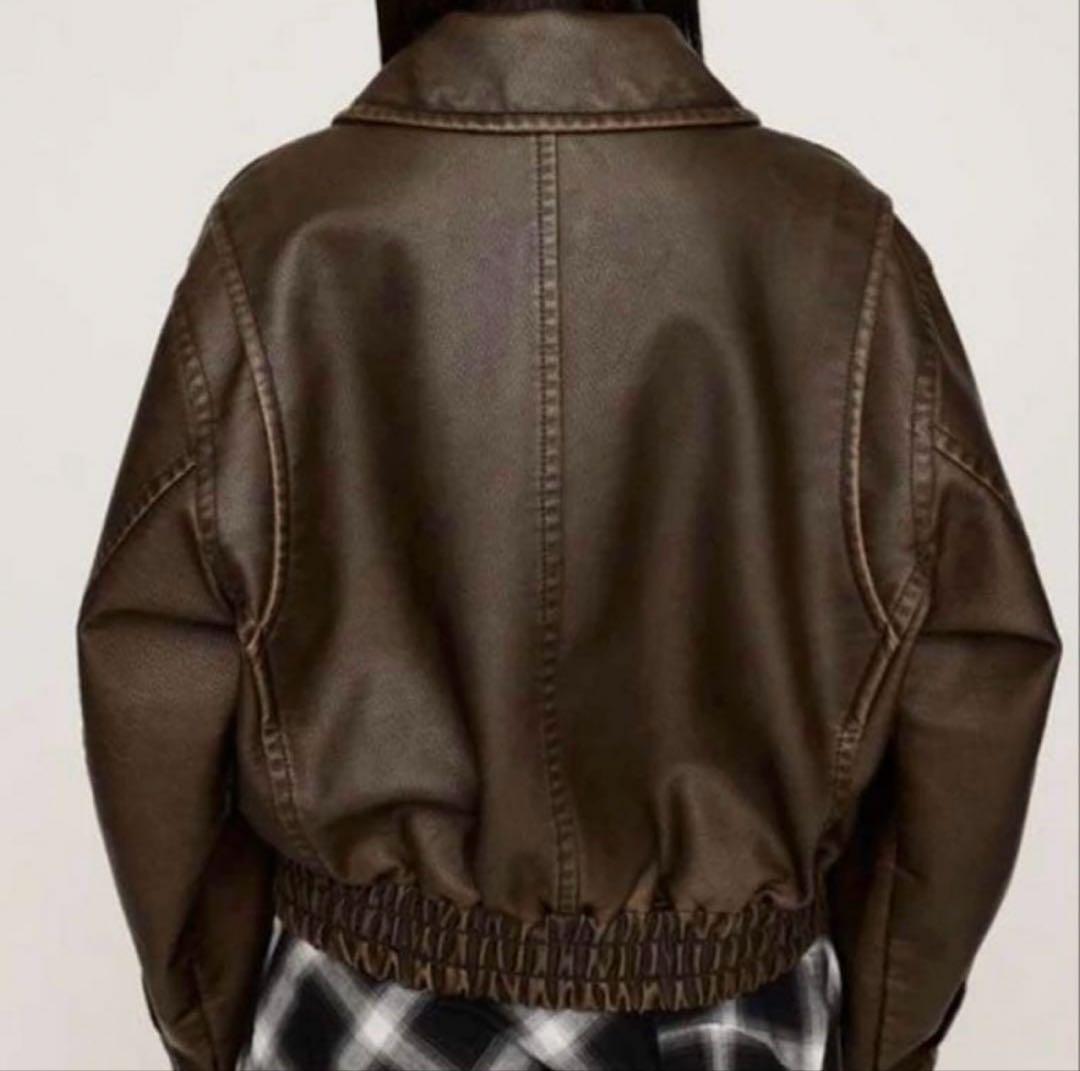 SLY LEATHER FLIGHT ジャケット、レザーフライトジャケット