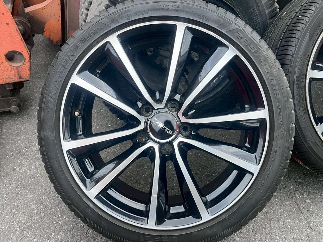 ベンツBクラス純正AW　夏４本セット 225/40/18ピレリドラゴンスポーツ