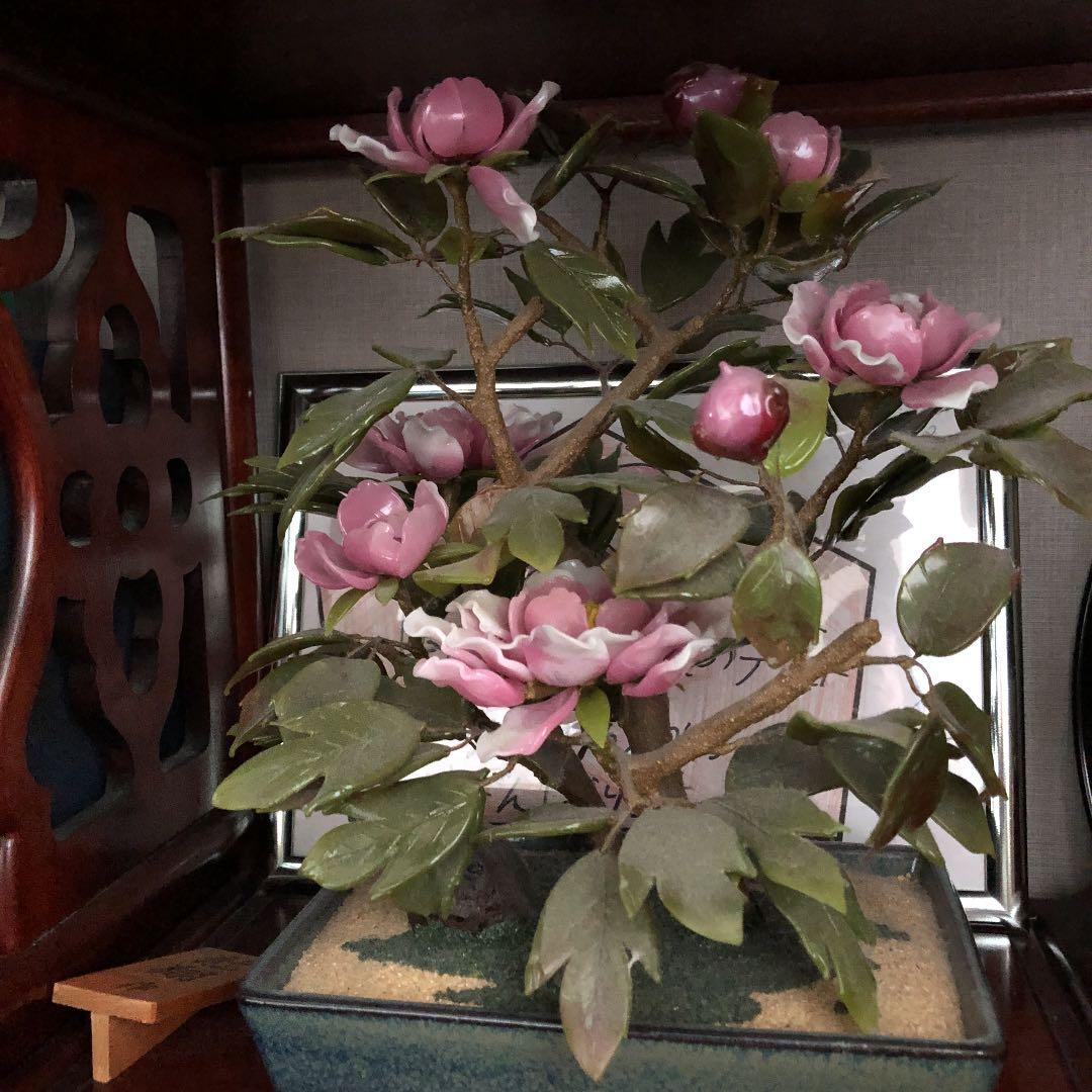 ガラス製　和風　置物