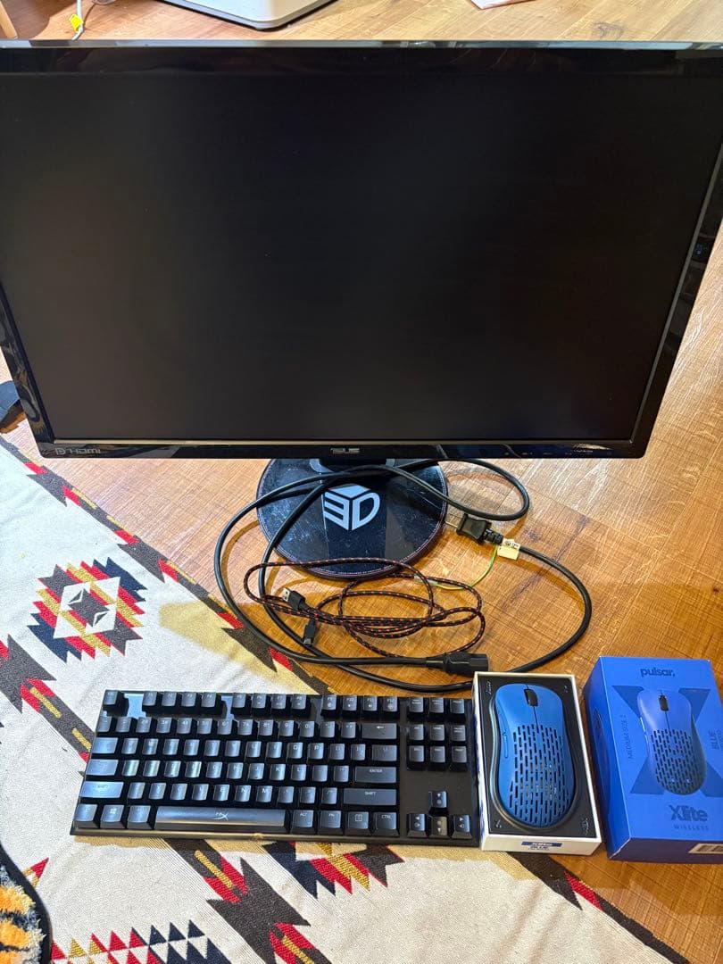 ゲーミングモニター マウスキーボードマウスパッドセット