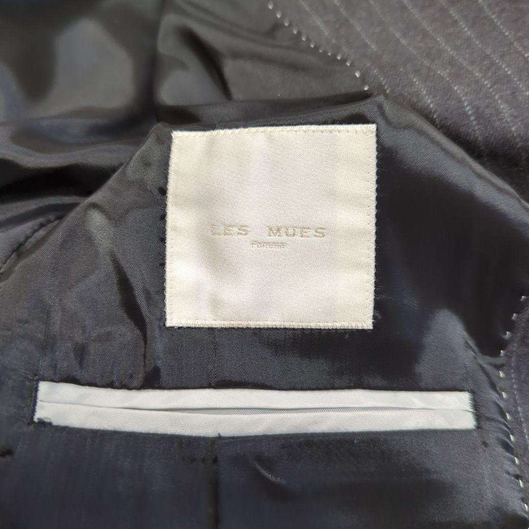 AOKI LES MUES セットアップスーツ　ストライプ　グレー　L　ウール