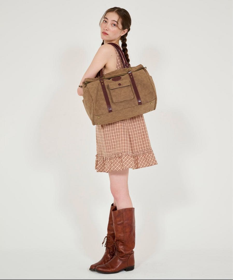 ウ*ラ様 TINA:JOJUN ティーナジョジュン ショルダー付きトラベルバッグ