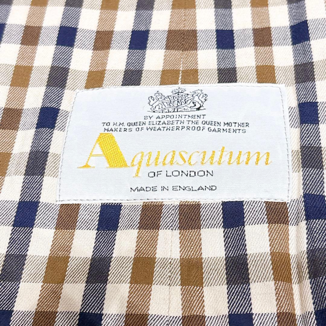 ほぼ未使用✨　アクアスキュータム　ステンカラーコート　ベージュ　メンズ　XL