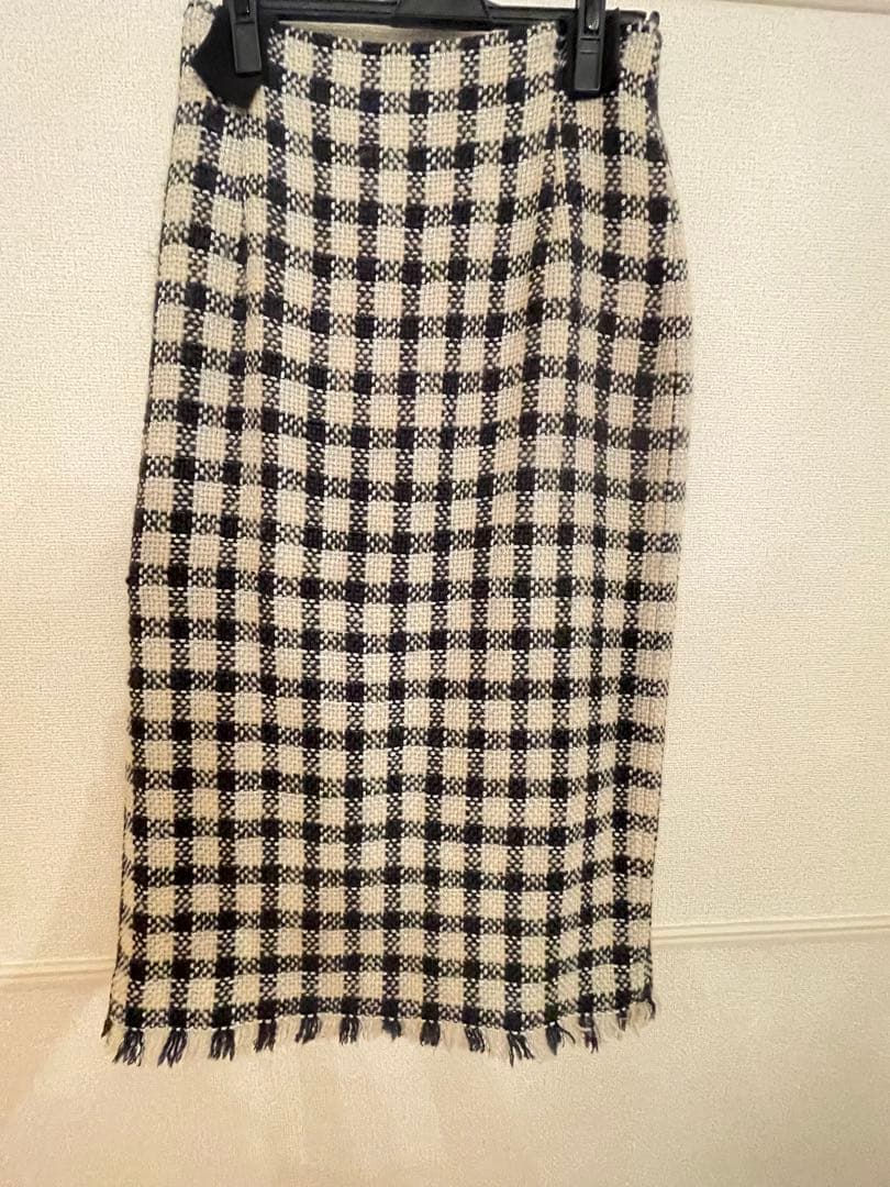 みずひろ　2点チェックツイードスカート、プリーツスカート