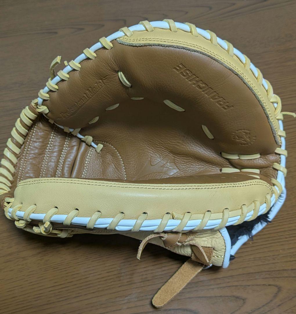 ミズノ 軟式グローブ キャッチャーミット　ベージュ/ブラウン