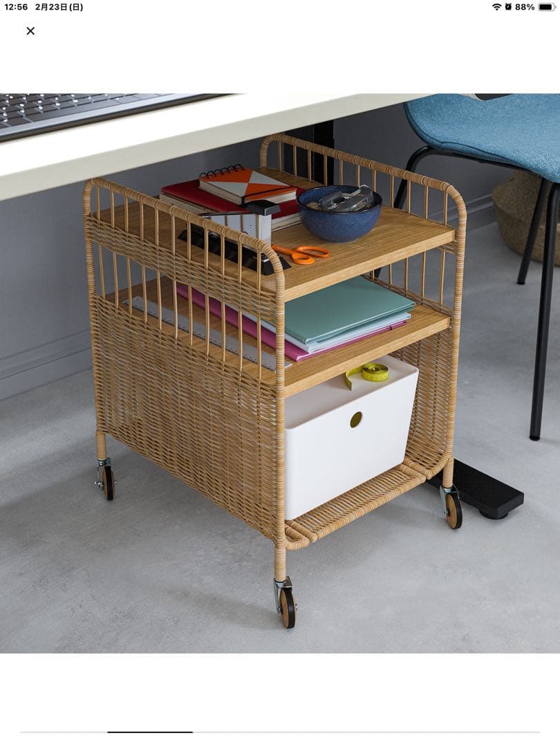 ＩＫＥＡ　フリークソース　収納キャスター + 粘着フック3点