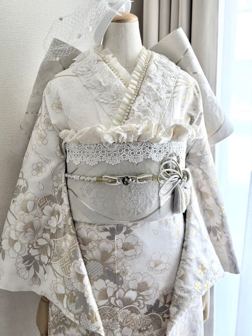 amin0116　高級振袖　白生地　フルセット　すぐ発送可能