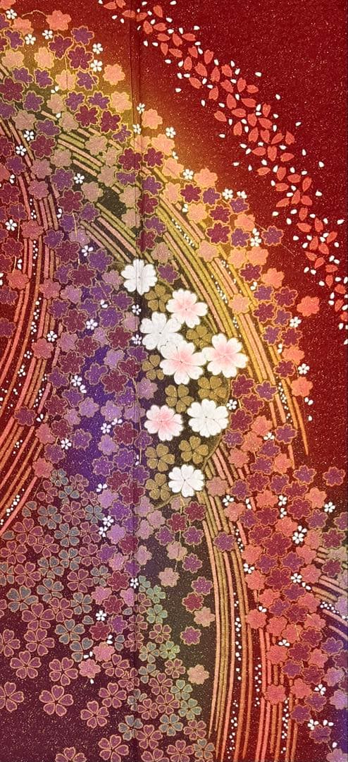 振り袖　フルセット　成人式　金彩加工　金通し　ガード加工　長襦袢付　朧　688