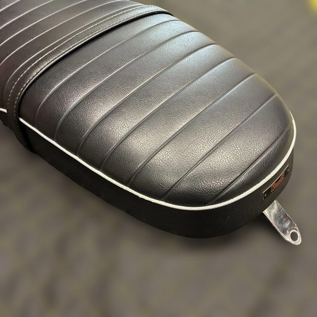 K&H スポーツスター用　ダブルシート　シルバーパイピング　04〜