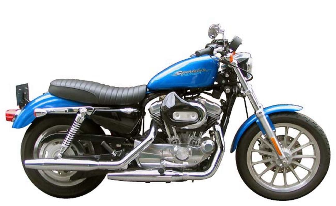 K&H スポーツスター用　ダブルシート　シルバーパイピング　04〜