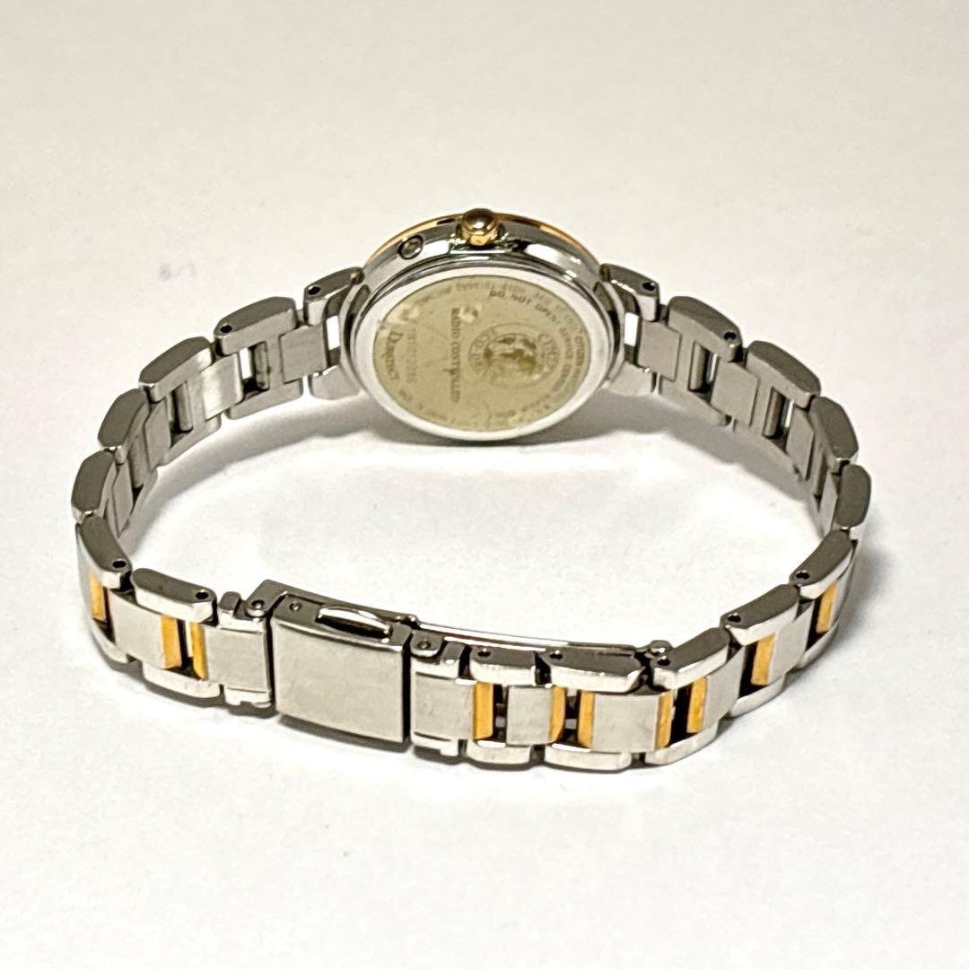 稼働 CITIZEN XC レディース腕時計 デイト コンビ ピンク文字盤