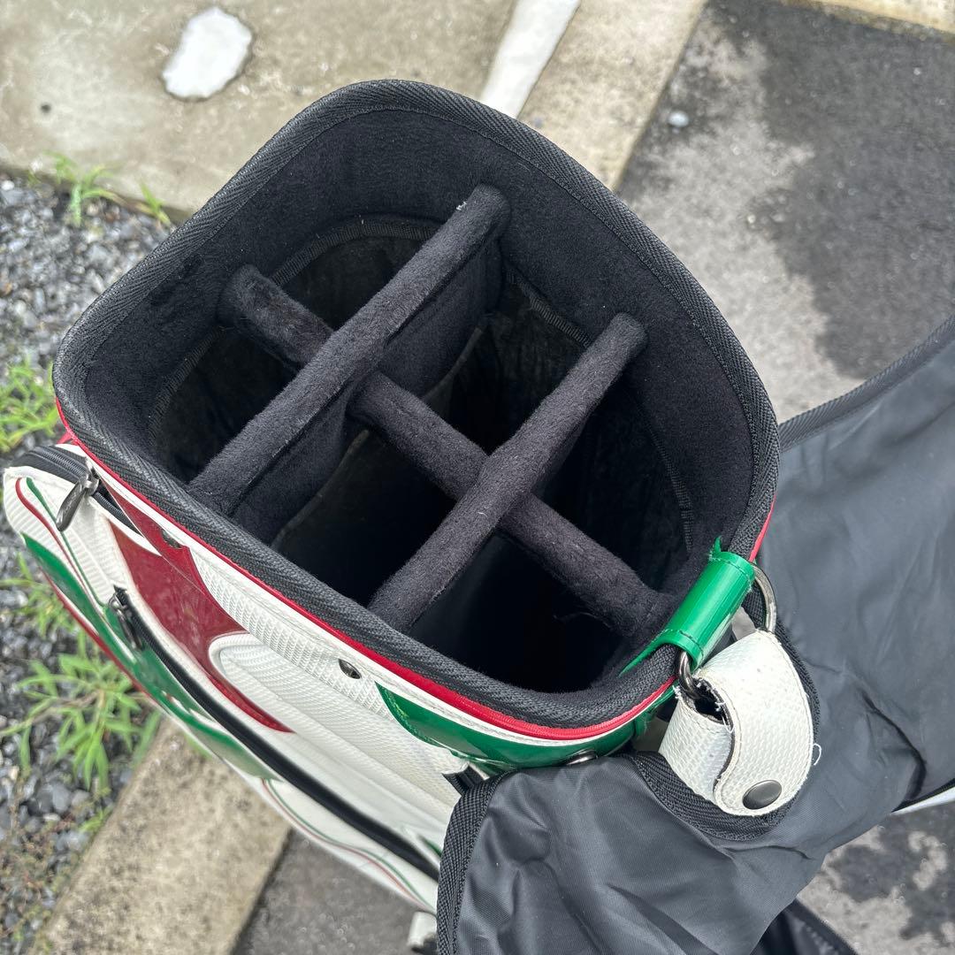 BALDO キャディバッグ ホワイト グリーン レッド