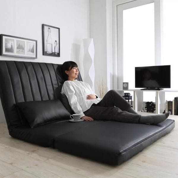 大人気！！3WAYで使えるソファ【ソファ　カウチ　ベッド】【ブラウン】 3