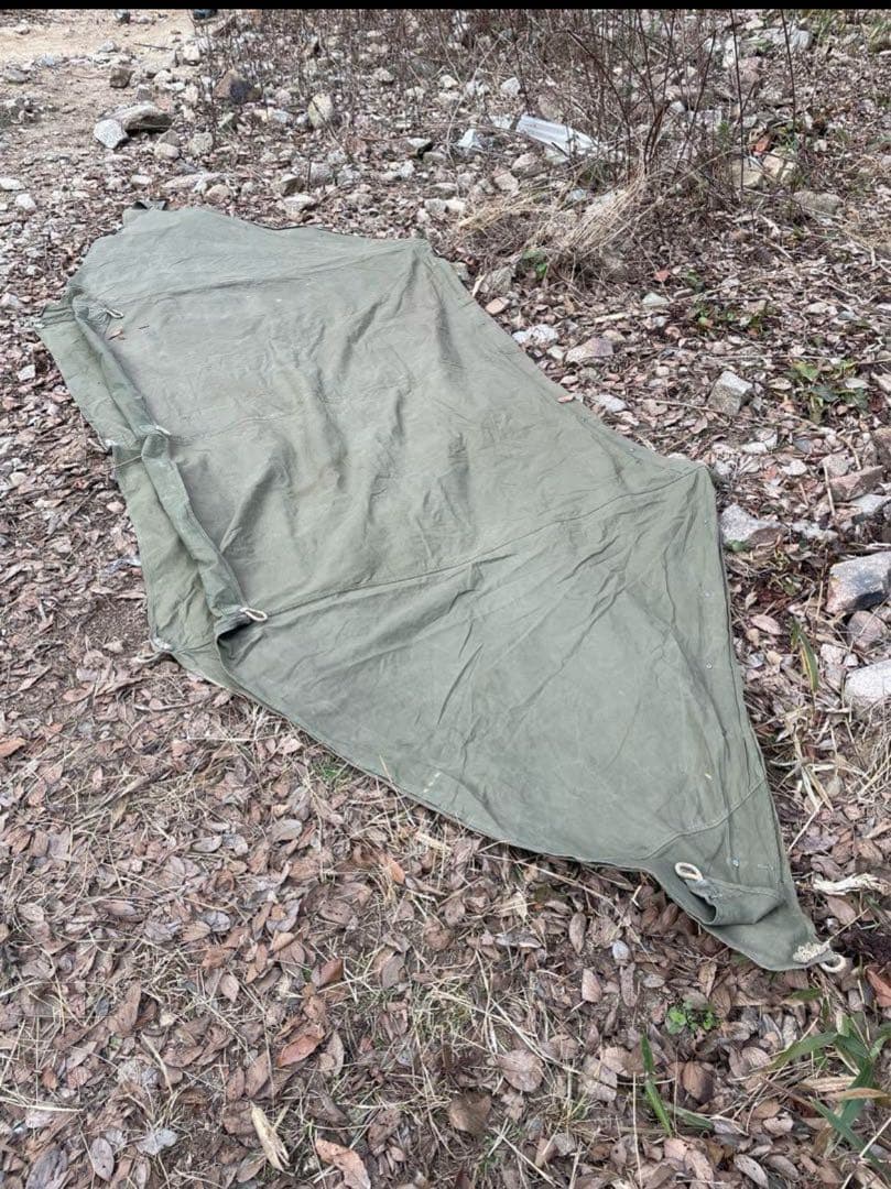 超激レア　40’s US シェルターハーフ　パップテント　軍幕　ビンテージ