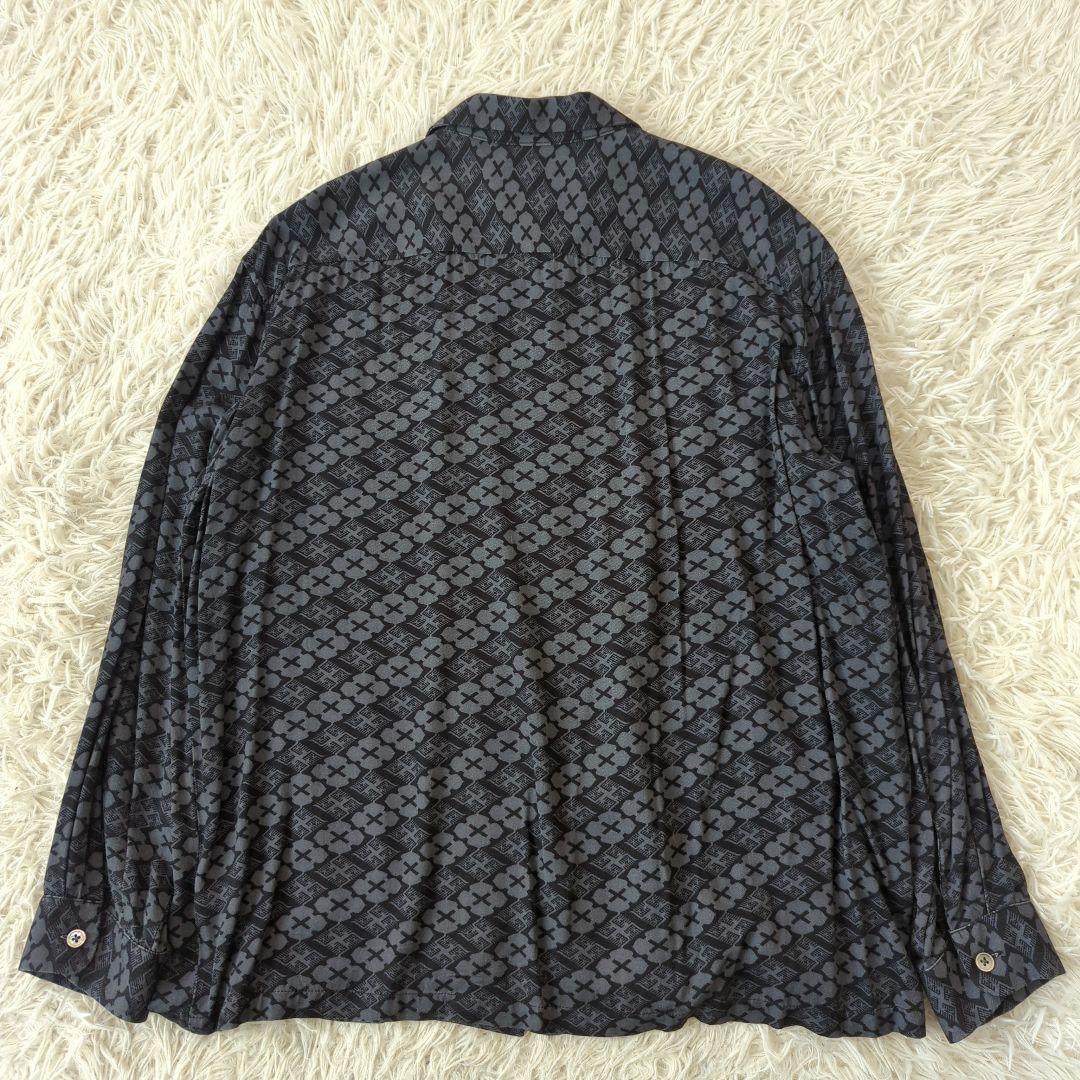 GAKKIN x BUDSPOOL 花罰家紋 シャツ 舐達麻 長袖 グレー L