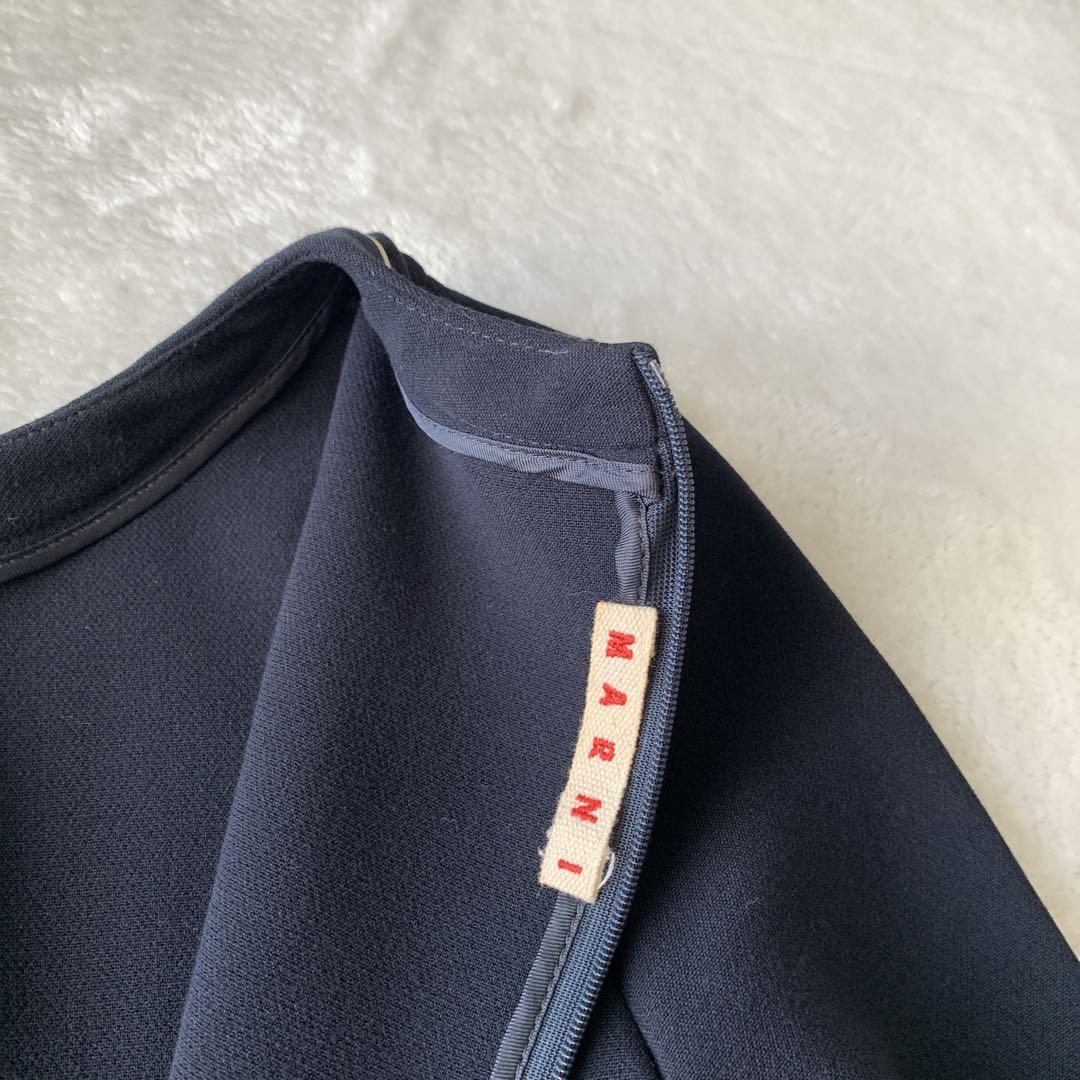 希少 イタリア製 MARNI マルニ 長袖 ワンピース フレア フォーマル