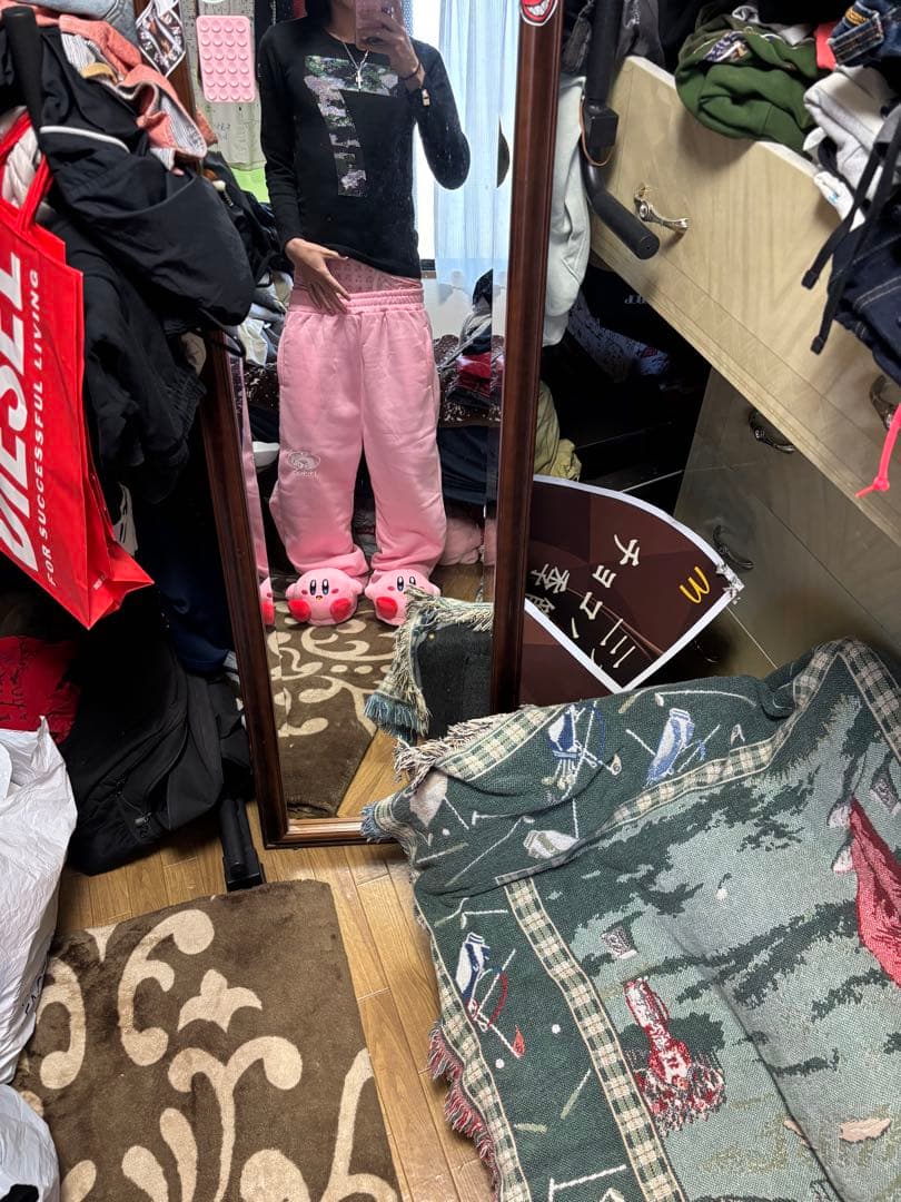 protect ピンク スウェットパンツ