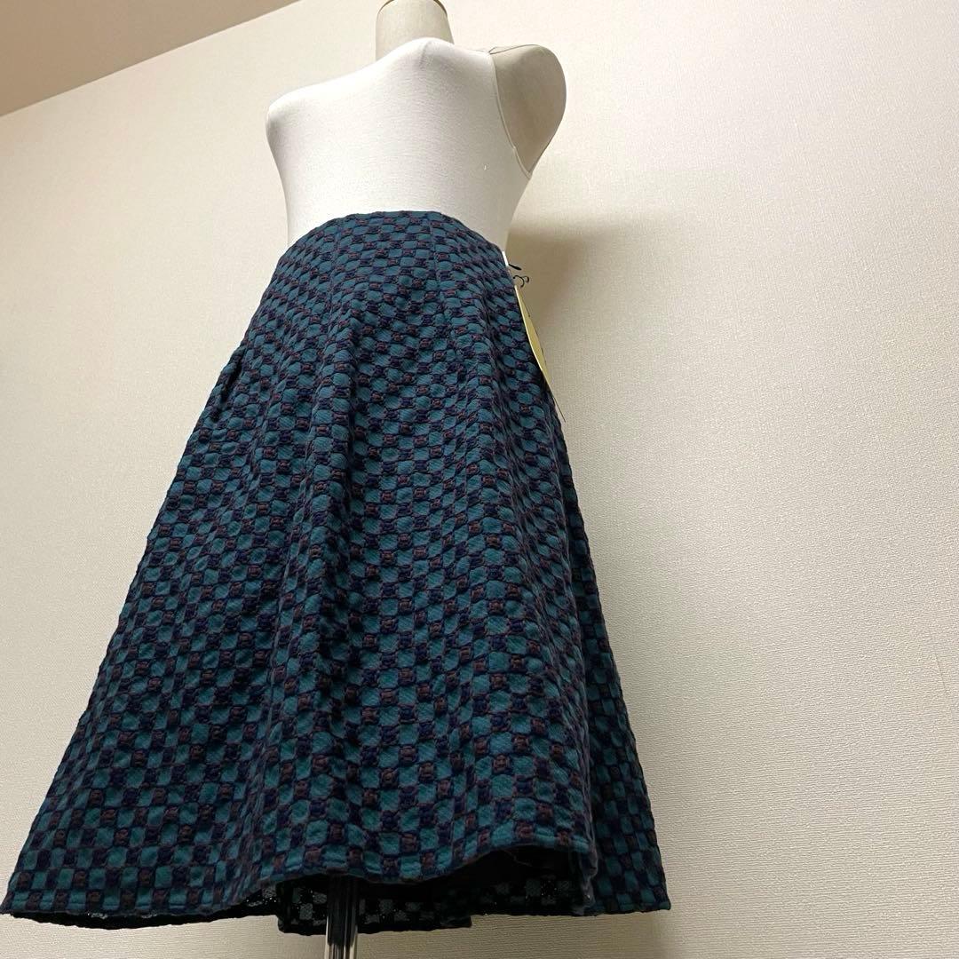 【新品タグ付き】Sybilla ジャガード織高級感エレガントフレアスカート