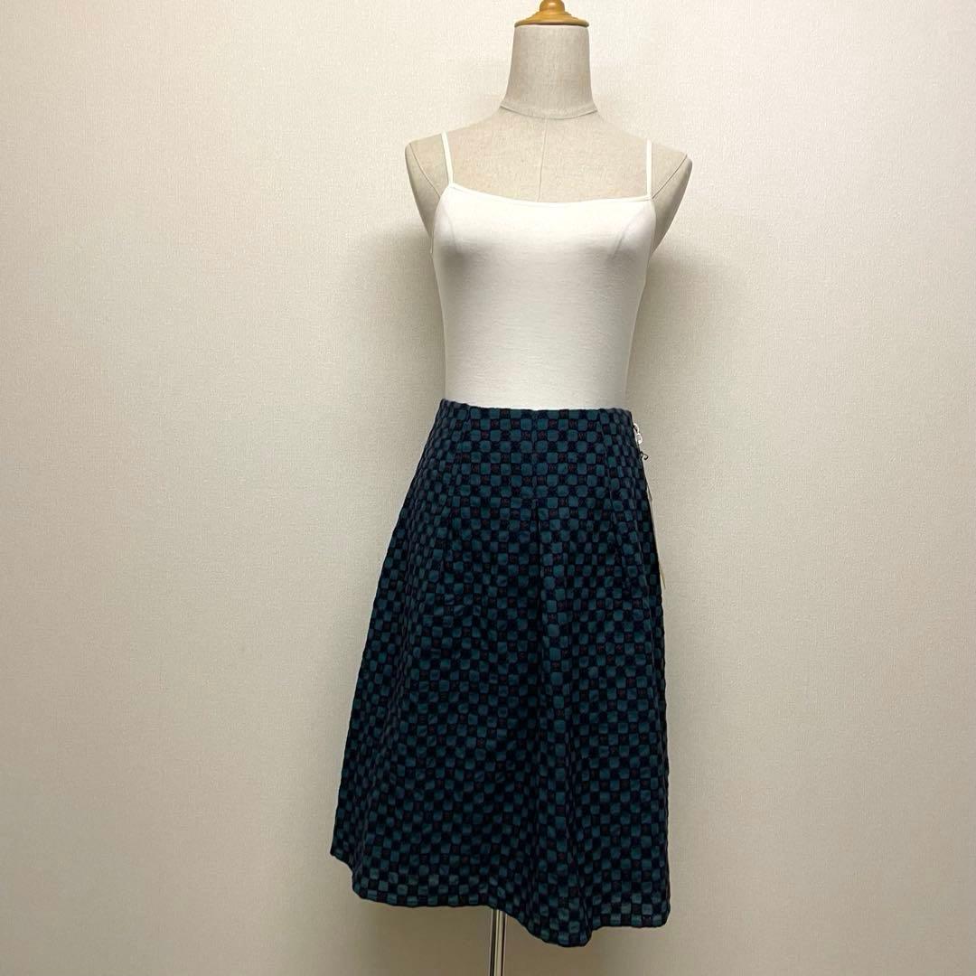 【新品タグ付き】Sybilla ジャガード織高級感エレガントフレアスカート