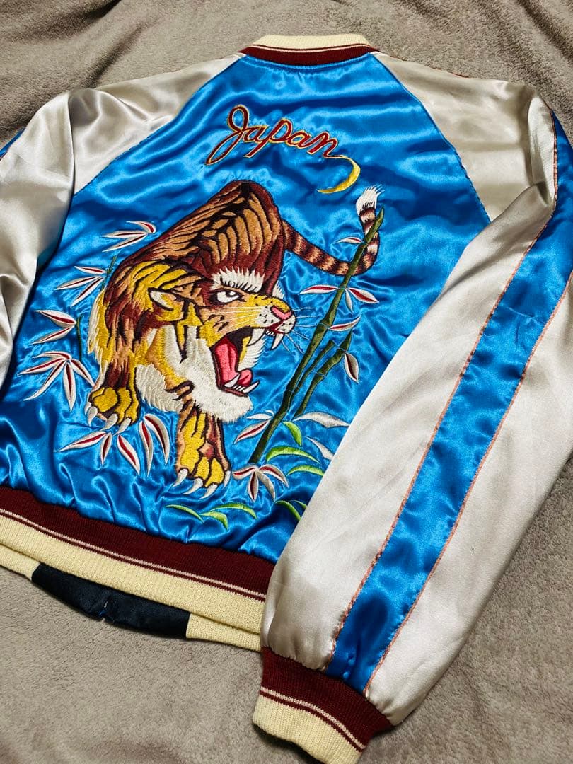 tepeeテーラー東洋 日本限定 スカジャン HAWAII 虎ワシ サテン