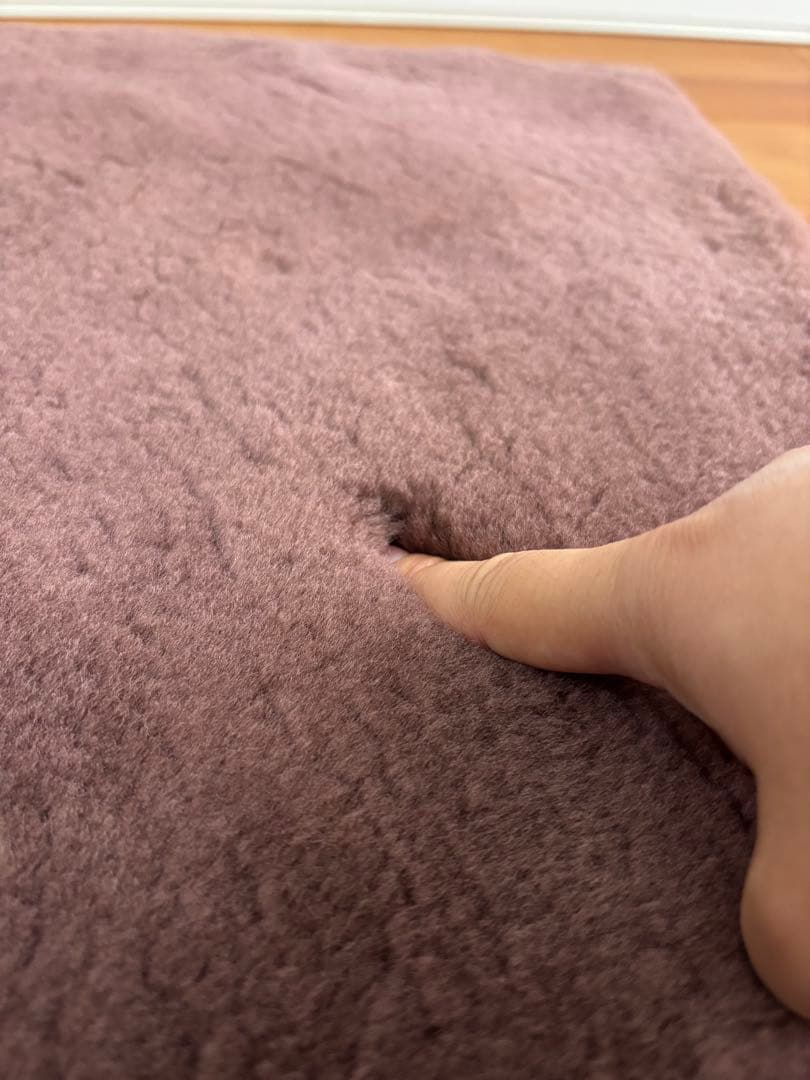 Nichiro Mouton ムートン敷きパッド ワインレッド