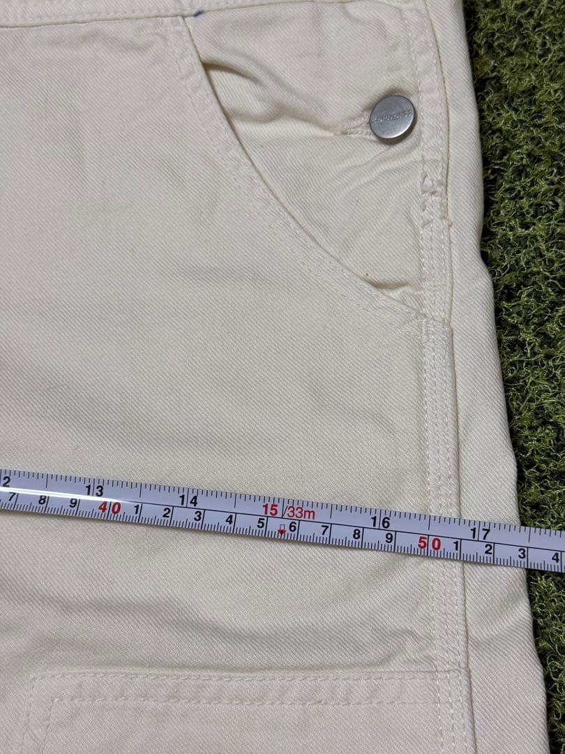 ☆えみりん☆【新品】Carhartt ホワイト オーバーオール Ⓜ️