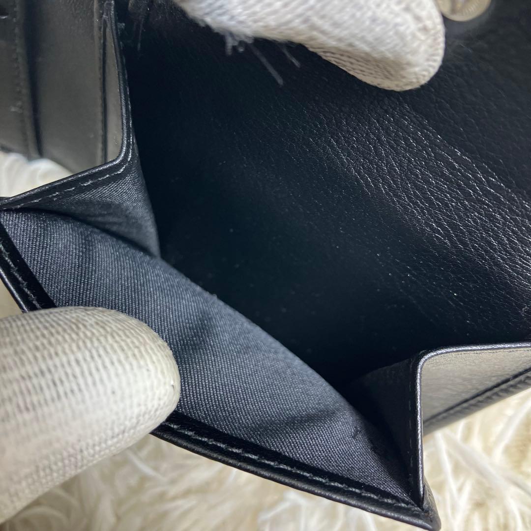 【未使用】 ブルガリ フォールドウォレット レザーブラック 付属品完備