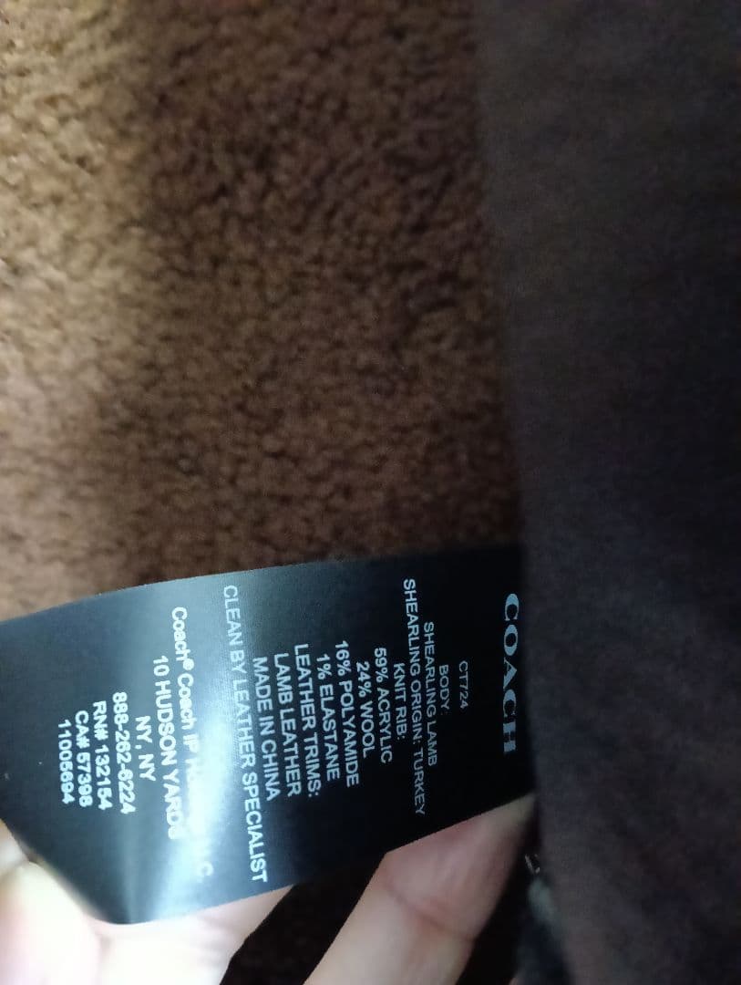 新品未使用　COACH シアリングボンバー　レザージャケット