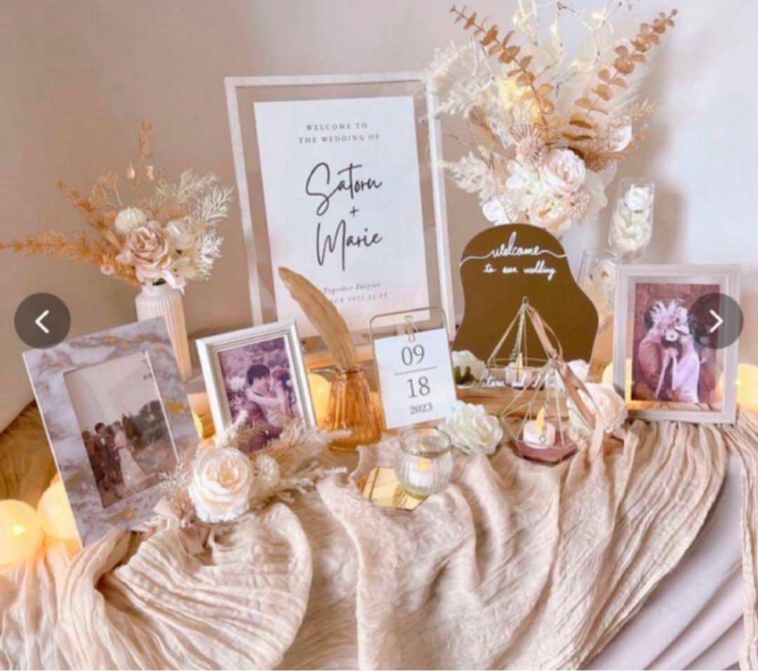 ウェディングウェルカムスペース　装飾品セット