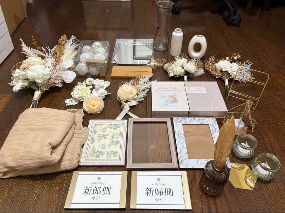 ウェディングウェルカムスペース　装飾品セット