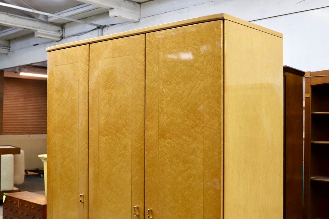 GMHK385○IDC大塚家具 松岡家具 シャンドール バーズアイメープル 洋服