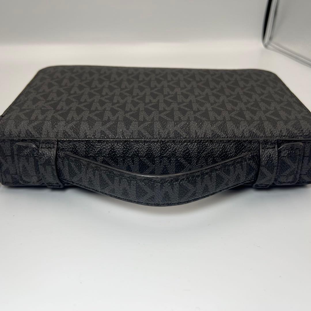 マイケルコース　オーガナイザー　MK総柄　レザー　財布　ウォレットバッグ　黒