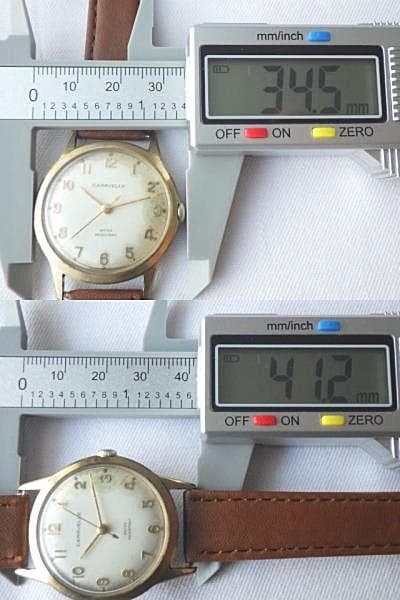 【1960年代頃】ブローバ キャラベル ゴールドケース ヴィンテージ手巻き腕時計