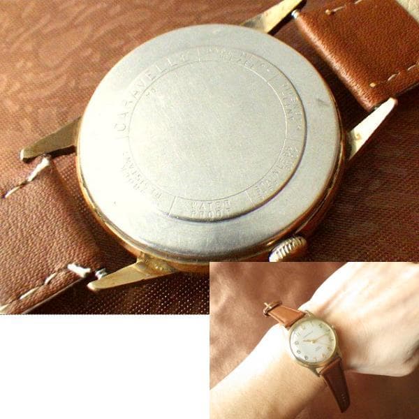 【1960年代頃】ブローバ キャラベル ゴールドケース ヴィンテージ手巻き腕時計