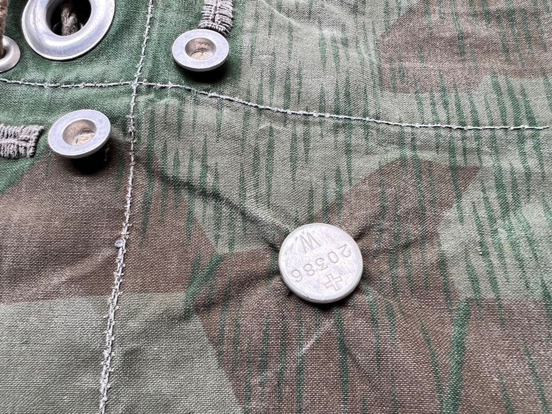 ②1942年製 スイス軍幕 スプリンターカモ ツェルトバーン ミリタリー テント