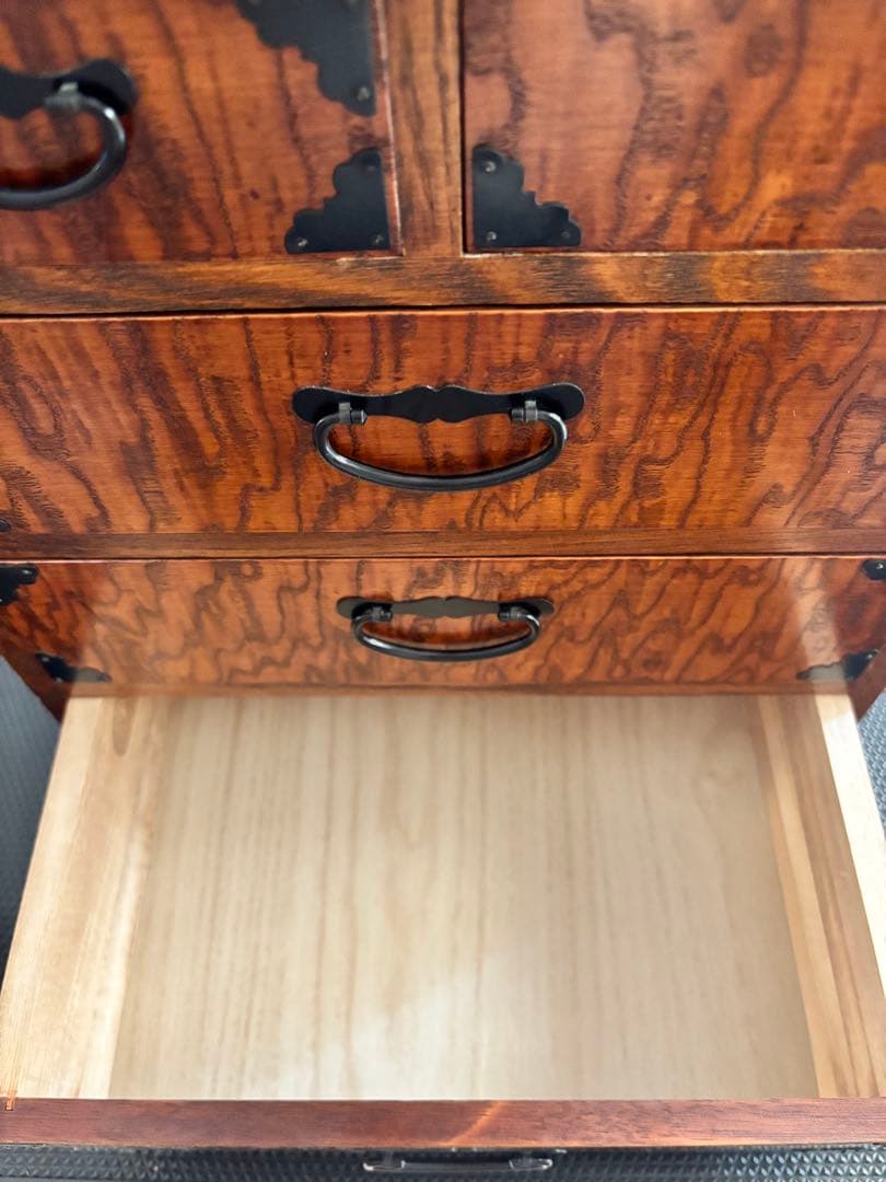 【状態良】Yamakaヤマカ和風箪笥薬棚　レトロビンテージ古風