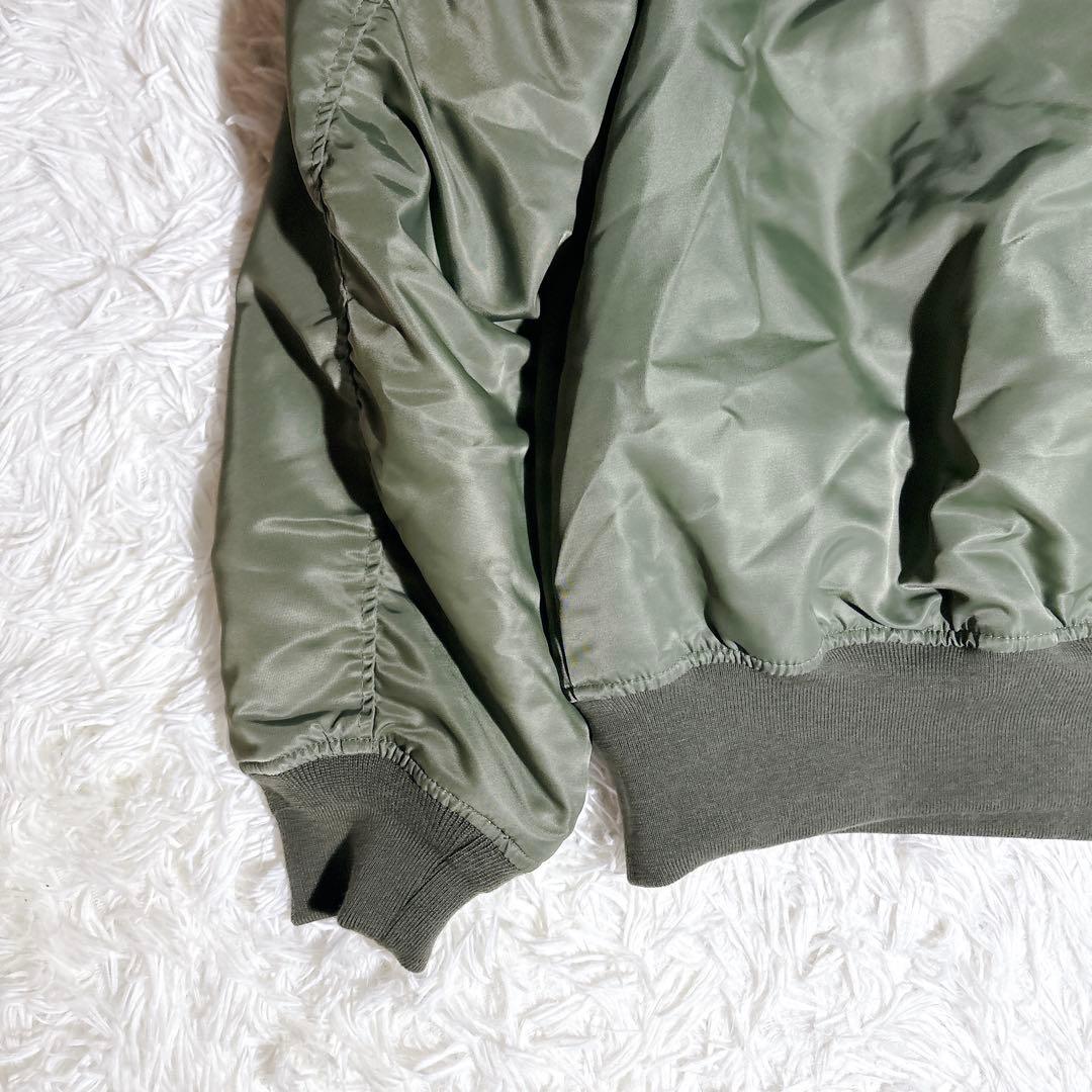 美品 PAL パル MA1 ミリタリー ジャケット カーキ 大きいサイズ
