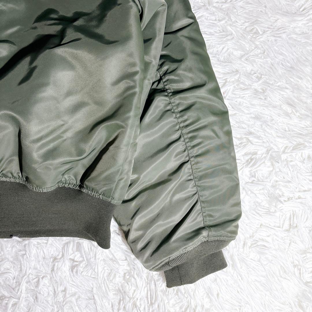 美品 PAL パル MA1 ミリタリー ジャケット カーキ 大きいサイズ