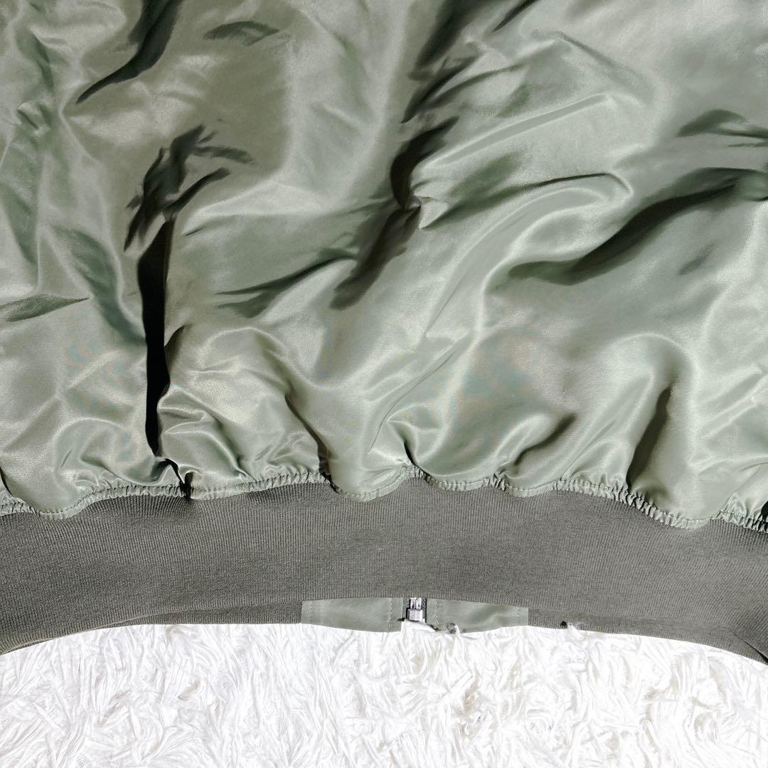 美品 PAL パル MA1 ミリタリー ジャケット カーキ 大きいサイズ