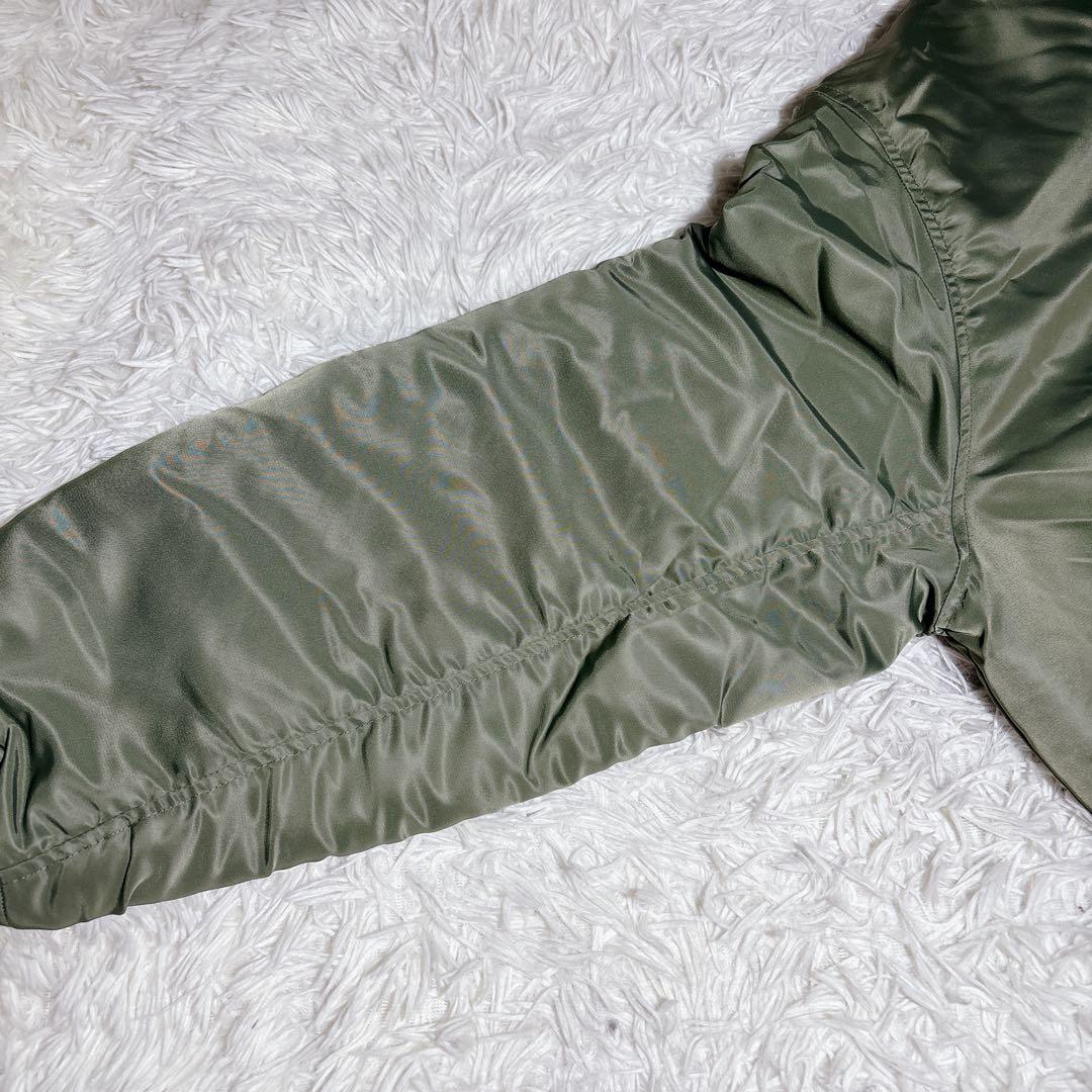 美品 PAL パル MA1 ミリタリー ジャケット カーキ 大きいサイズ
