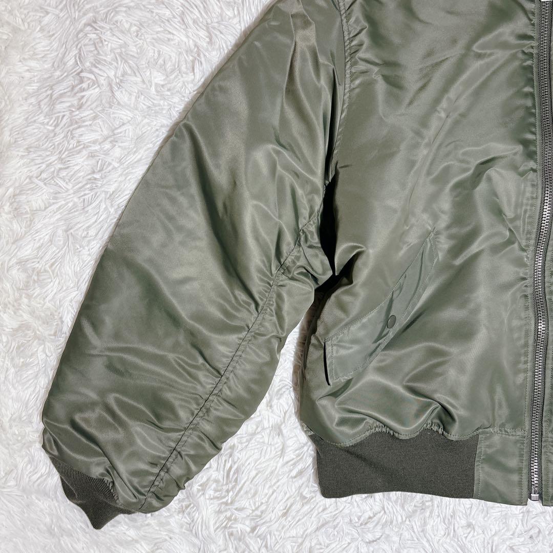 美品 PAL パル MA1 ミリタリー ジャケット カーキ 大きいサイズ