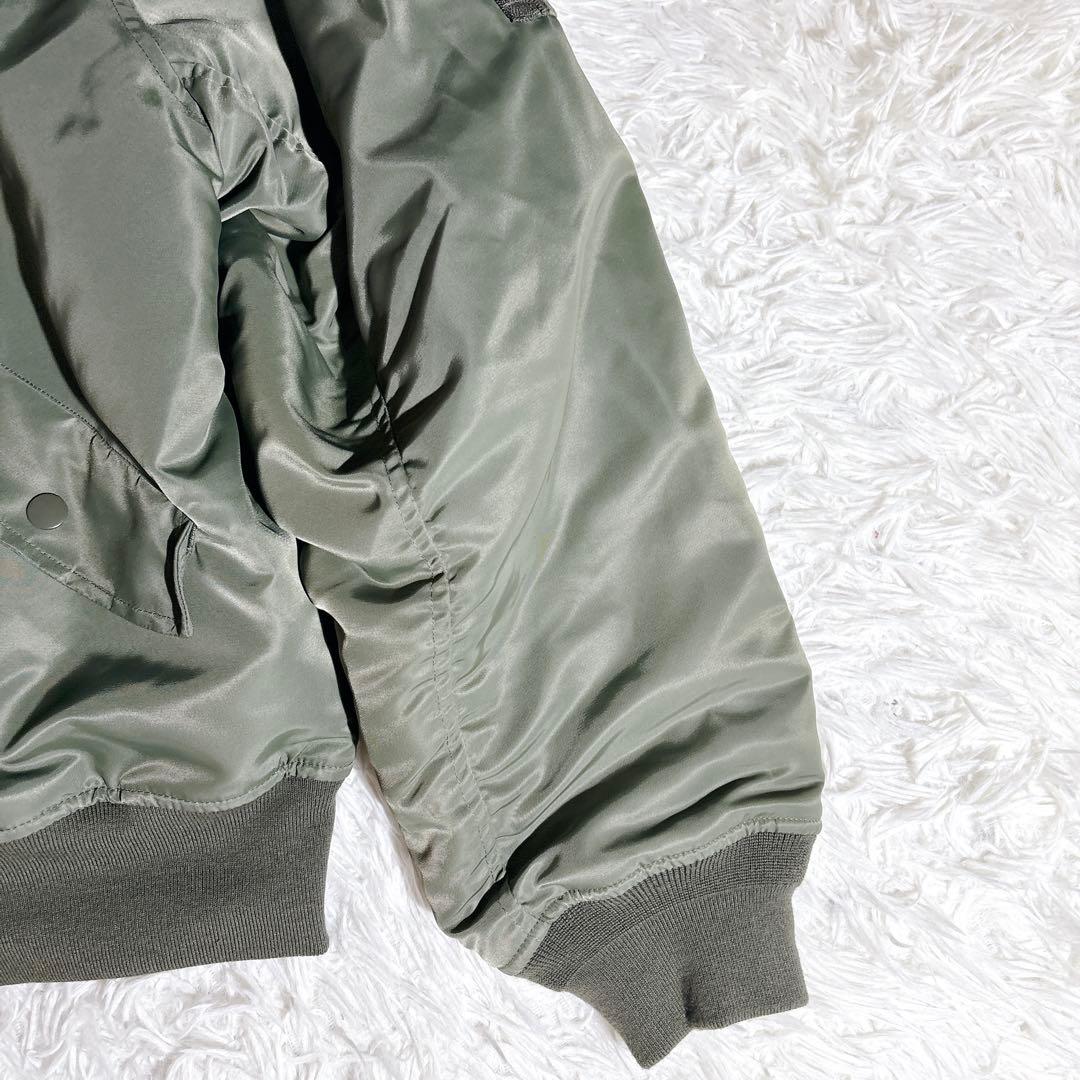 美品 PAL パル MA1 ミリタリー ジャケット カーキ 大きいサイズ