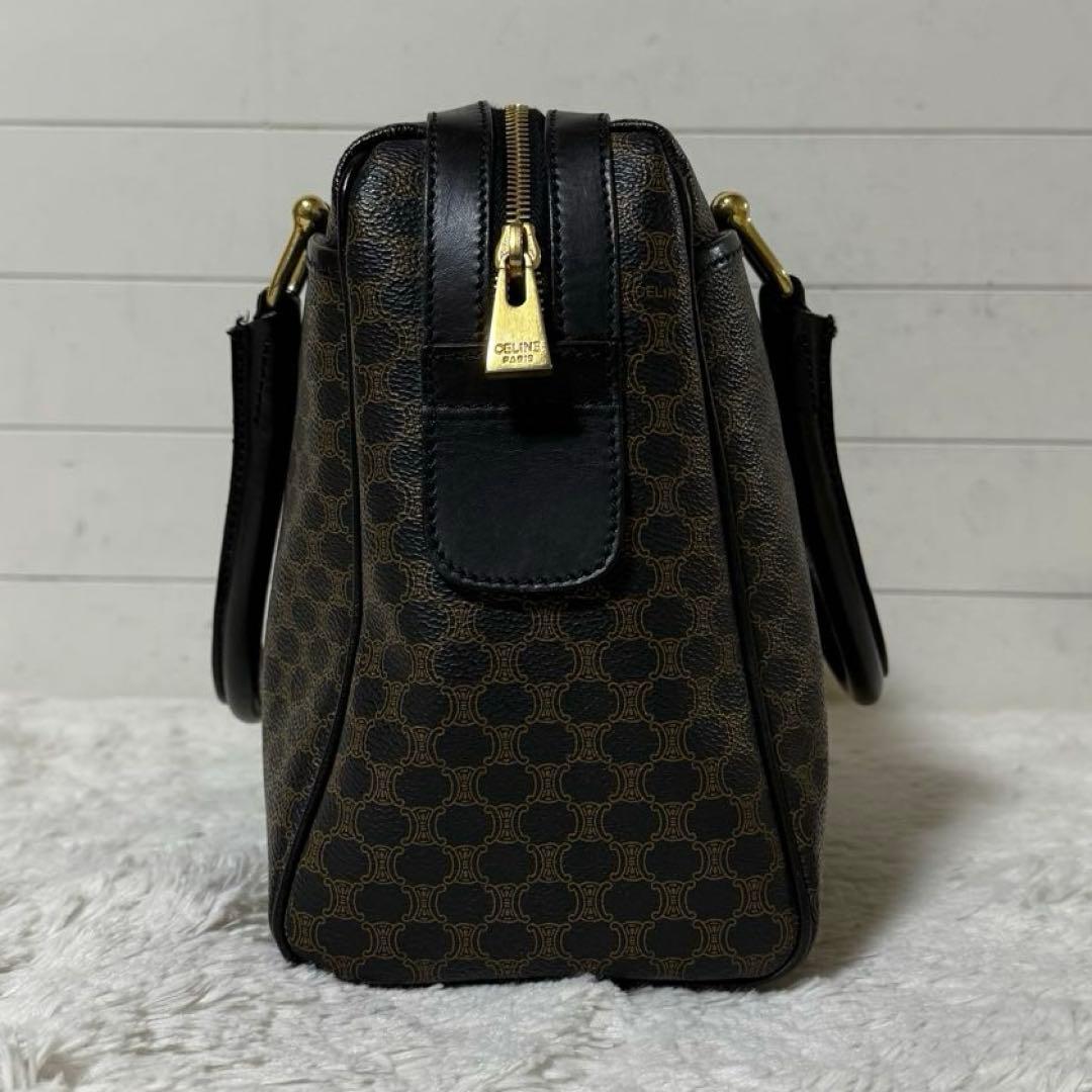 ⭐️極美品⭐️　CELINE　マカダム　ミニボストンバッグ　PVCレザー