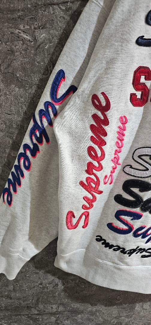 【レミントン専用】シュプリーム 21AW スウェットプルオーバーパーカー刺繍