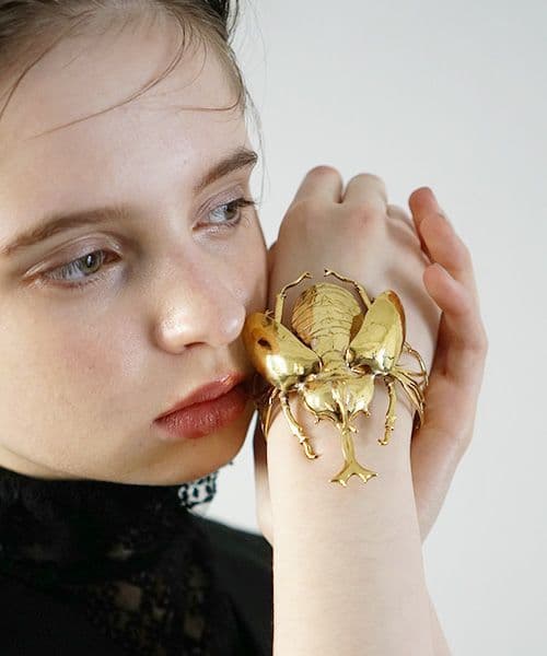 あちゃちゅむ ☆。.:＊・゜ カブトムシ バングル （新品）