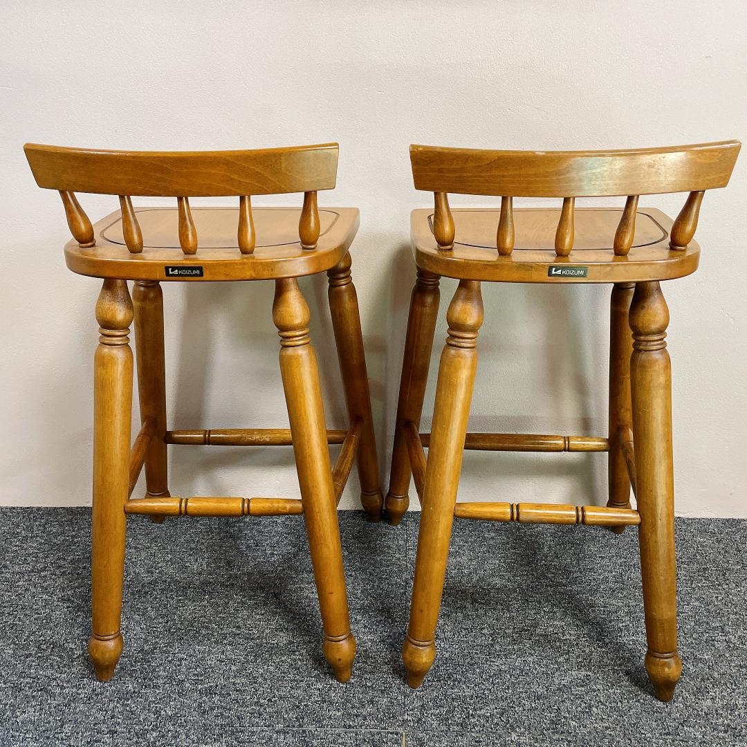 希少　KOIZUMI 小泉 カウンターチェア 2脚 ヴィンテージ　アンティーク