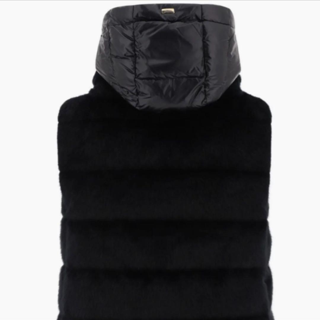 ヘルノ　HERNO★ フェイクファーベスト　42